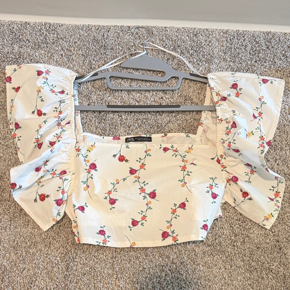 Zara Flutter Top